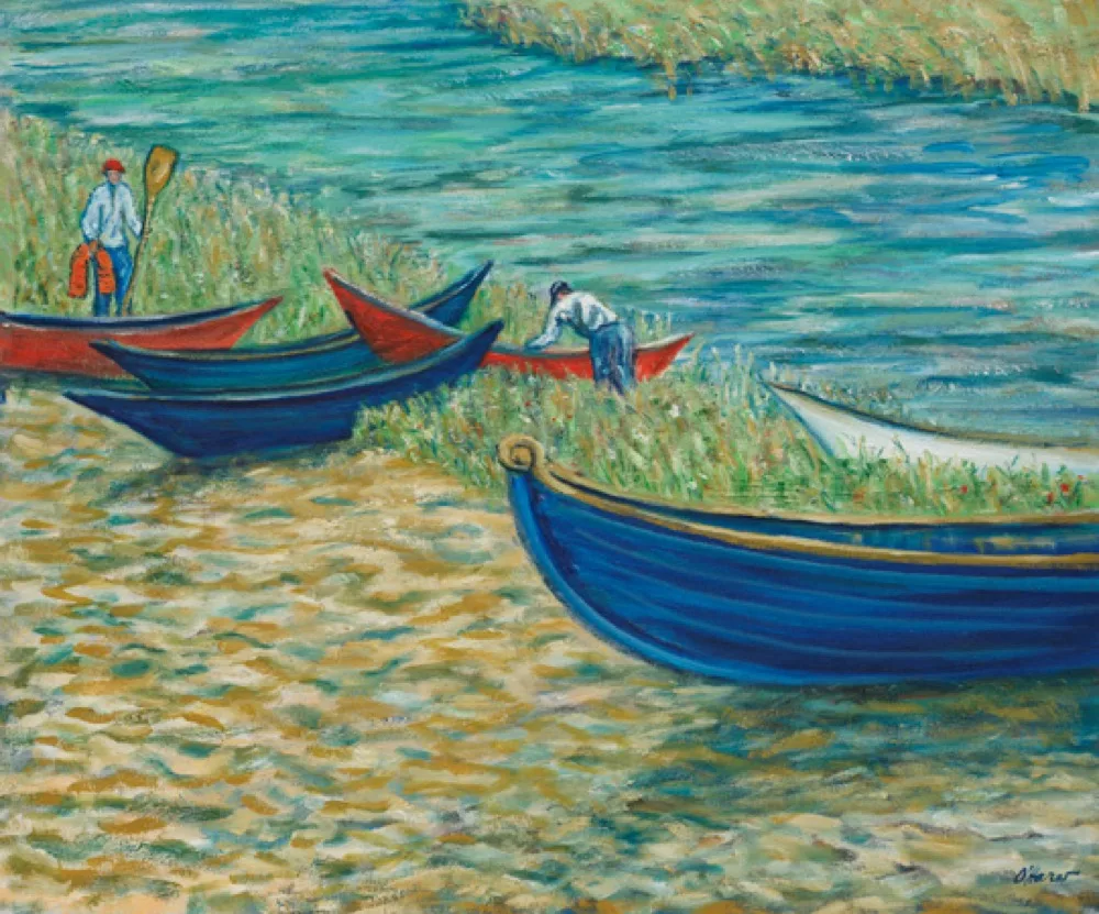 The Regatta, an oil painting by Kevin O'Hare